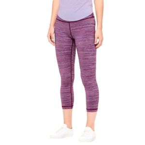 lululemon 2019 Wunder High Rise Cropped leggings Size 8/10 - purple
